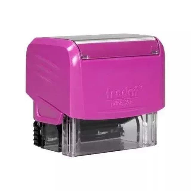 Carimbo Trodat Printy 3911 38x14mm Rosa Personalizado