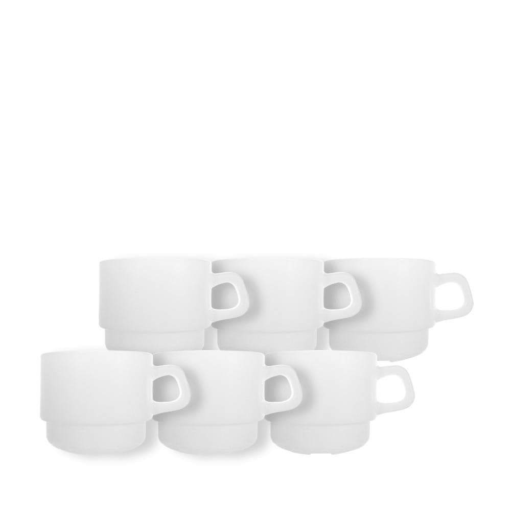 Jogo Xícaras Temperada Restaurant, Xicara Café Vidro 6pcs - Arc