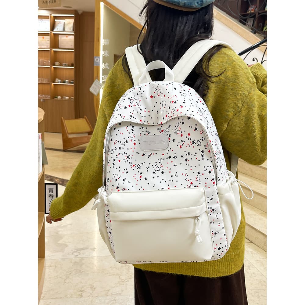 Novo estilo mochila Gypsophila estilo americano ins nicho não-colisão mochila feminina estudantes do ensino médio mochil