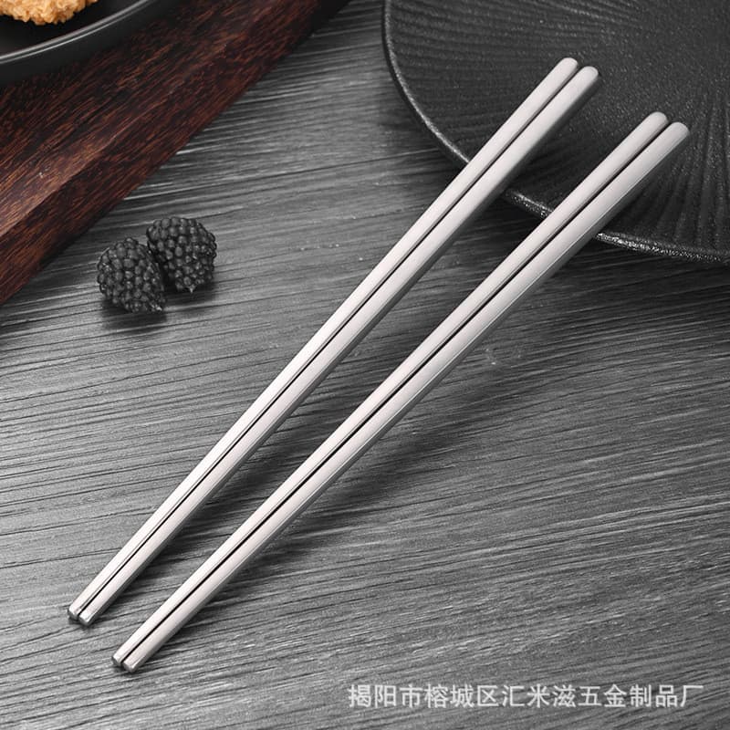 Pauzinhos de titânio puro, material de aço puro, utensílios de mesa de titânio para camping, pauzinhos versáteis, antide