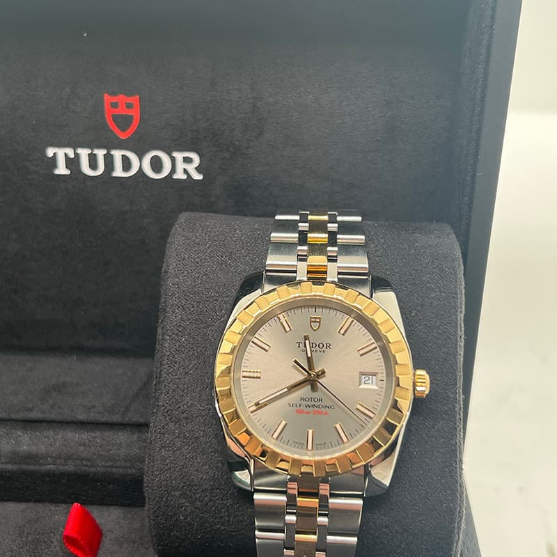 Tudor Classic Series Relógio Masculino Mecânico Relógio de Pulso Masculino Relógio Suíço Dourado