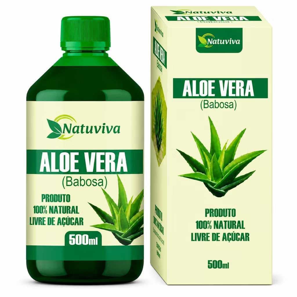 Aloe Vera babosa 500ml Natuvitae | Detox, Imunidade, Pele Saudável e Regulação Intestinal