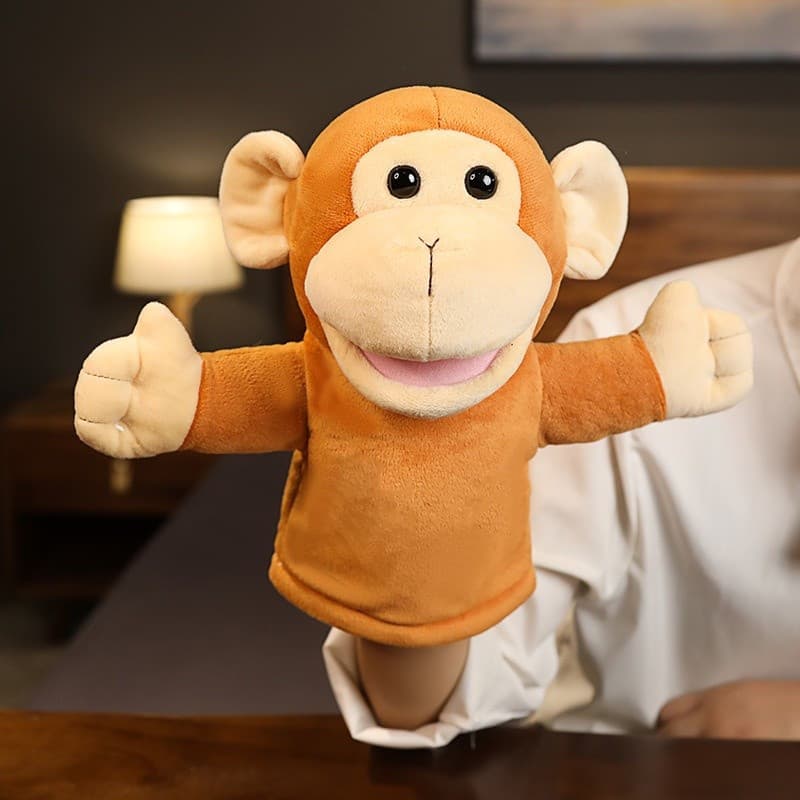 Fantoche De Mão De Dedo De Pelúcia Animal 3D Atividade Popular Dramatização História De Dormir Adereços Brinquedo De Des