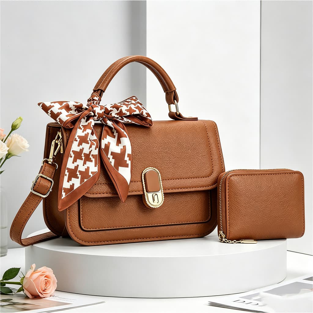 bolsa transversal feminina textura delicada lenco estampado alça removivel versatil todas ocasioes