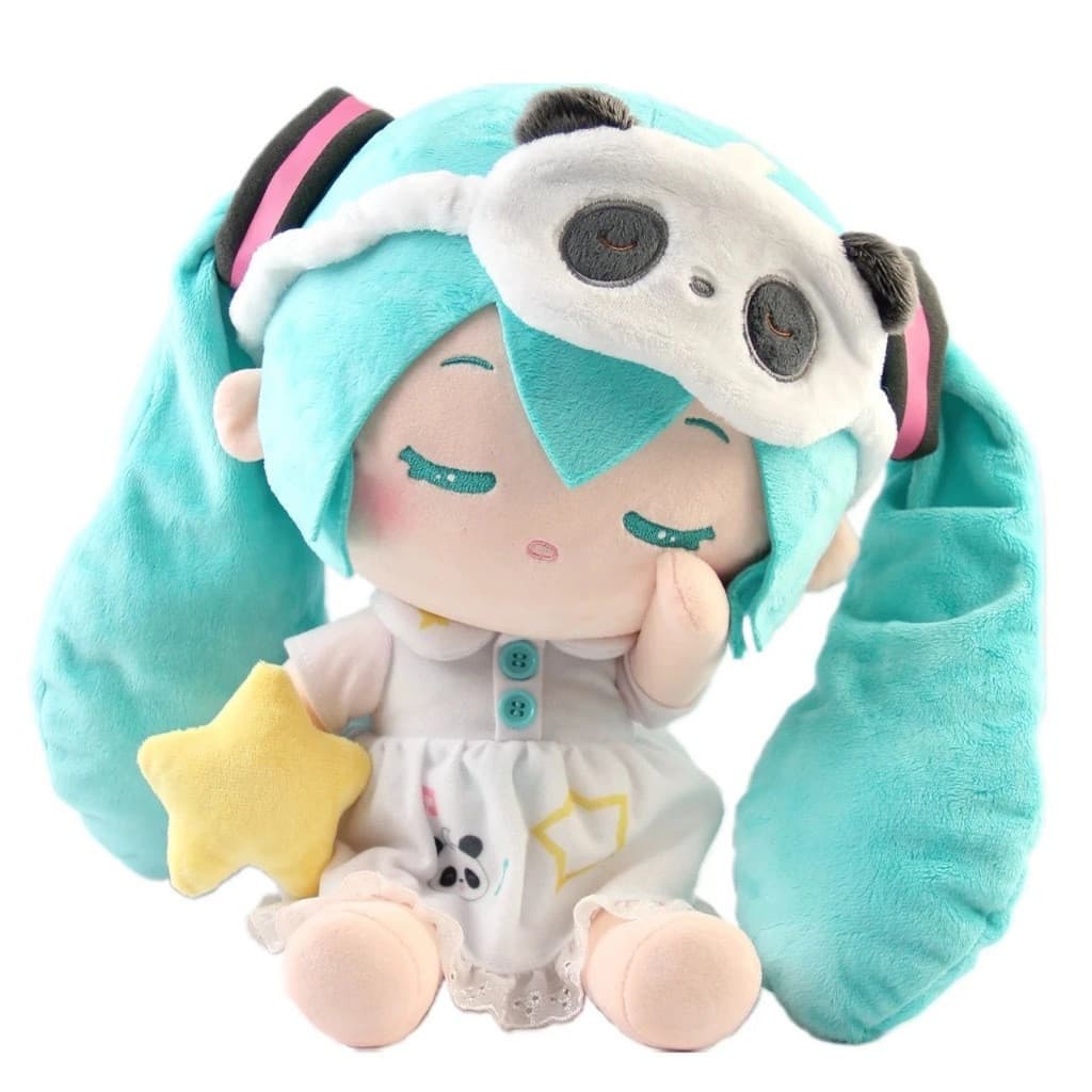Boneca de pelúcia Hatsune Miku de 25 cm dormindo, brinquedo Acgn, presente de aniversário