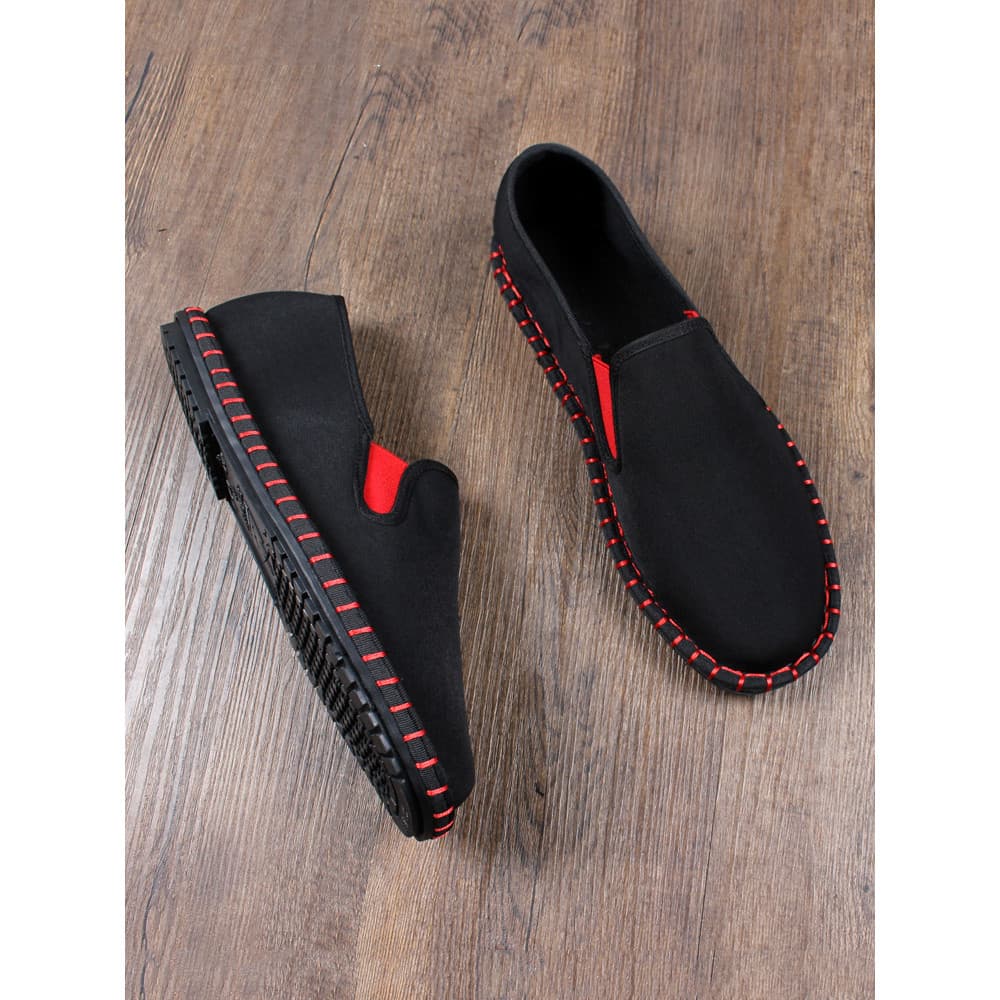 Velho pequim sapatos de pano masculino inverno velo-velo sapatos de algodão quente de um Pedal sola macia resistente ao