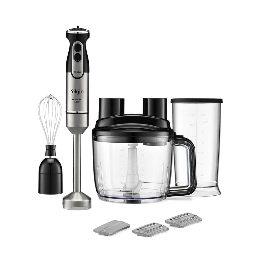 Mixer Master Mix 5 em 1 – Mistura, Tritura, Bate, Rala e Fatia 1.000W 220V