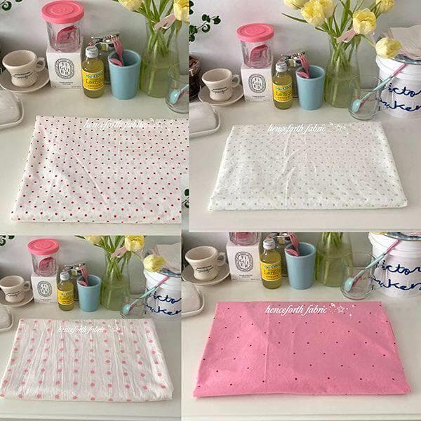 Toalha de mesa para quarto de meninas, estilo coreano, bolinhas, multicolorido, menina, coração, refeição, resistente à