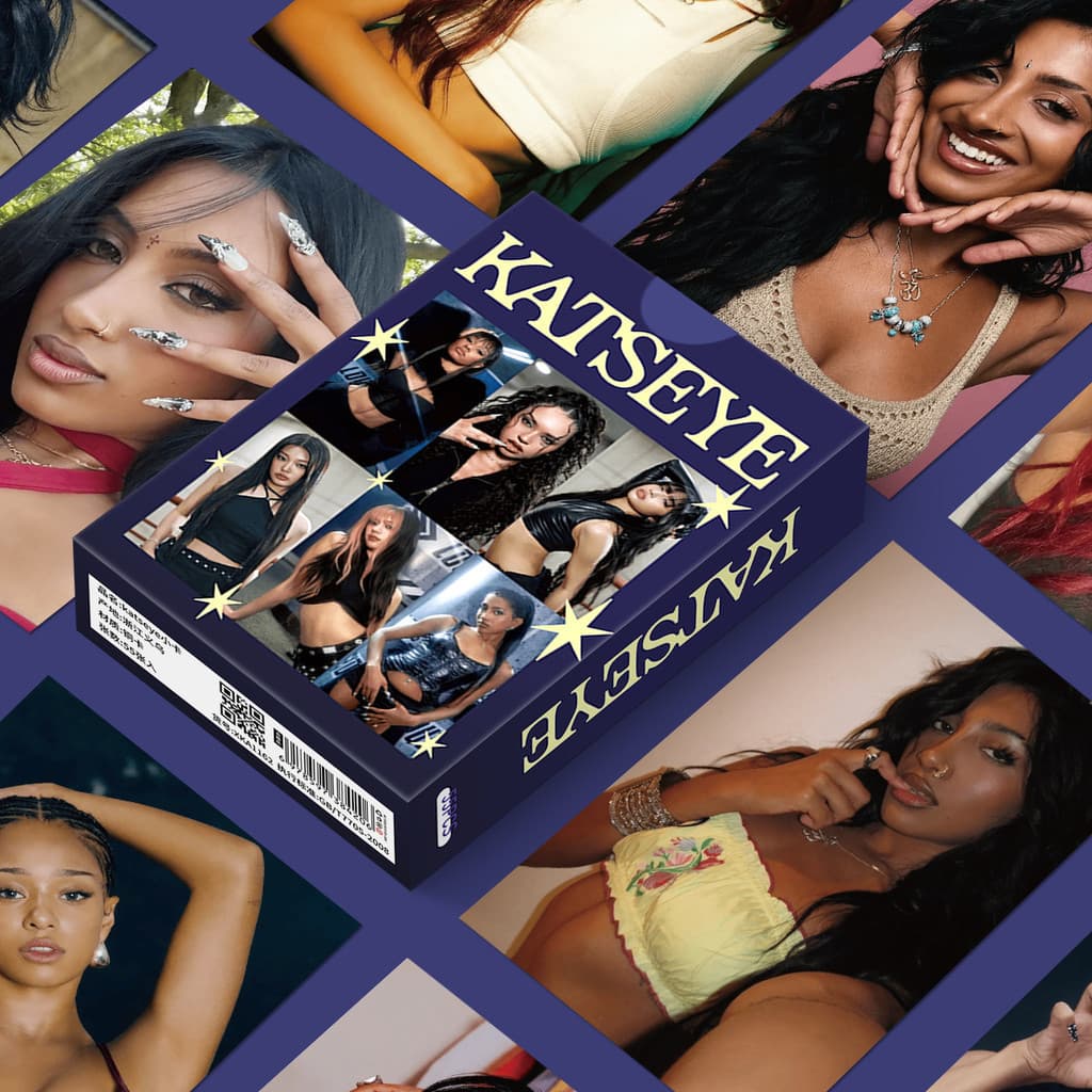Coleção De Cartões Fotográficos 55pcs/box Kpop Idol katseye Lomo Para Fãs