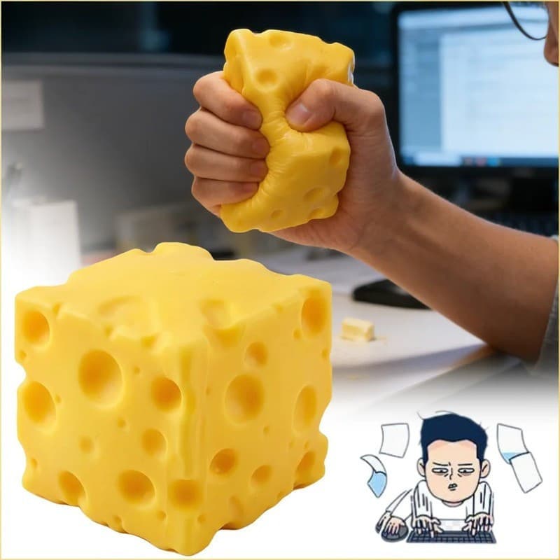 Decoração em forma de queijo quadrado, de recuperação lenta, ventilada e que alivia o estresse, macia e relaxante.