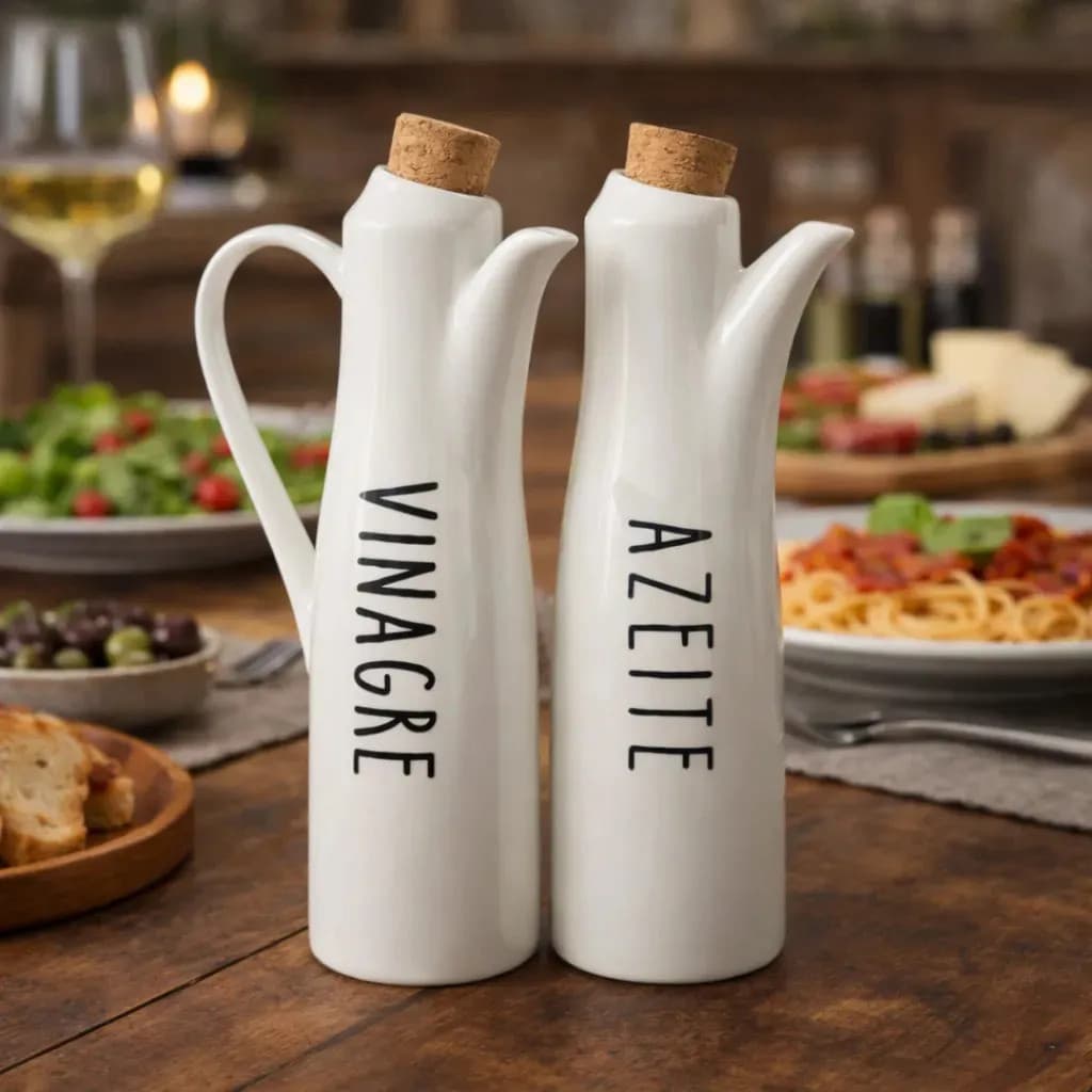 Kit 2 Peças Azeiteiro Vinagreiro com Alça Oasis 250 ML