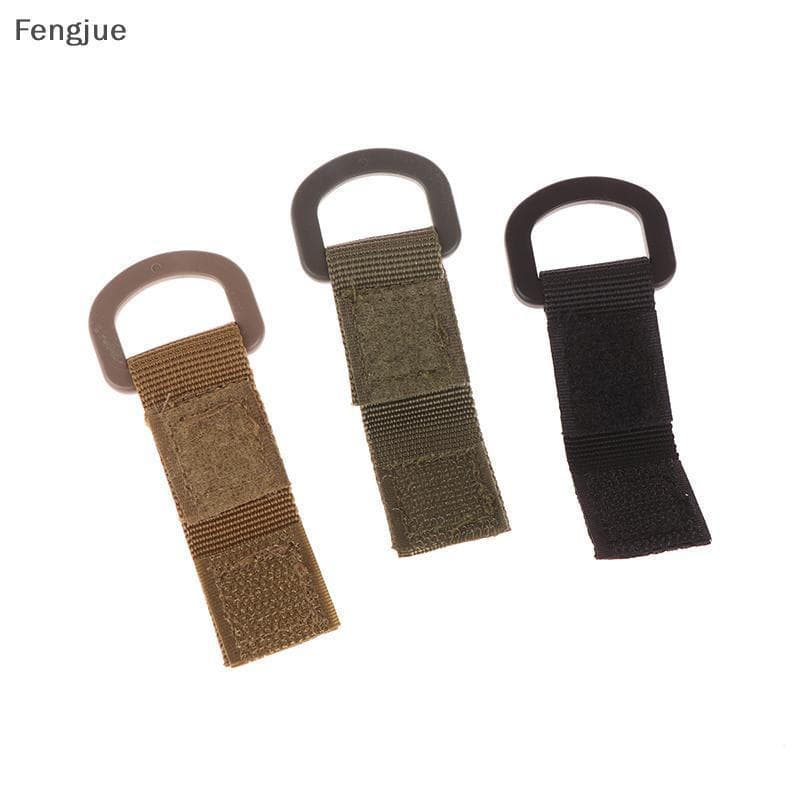 Fengjue 5 Pçs Multifuncional Náilon Webbing Cinto D-Ring Mosquetão Fita Mágica Pendurado Chaveiro Bapa Gancho Bule BR
