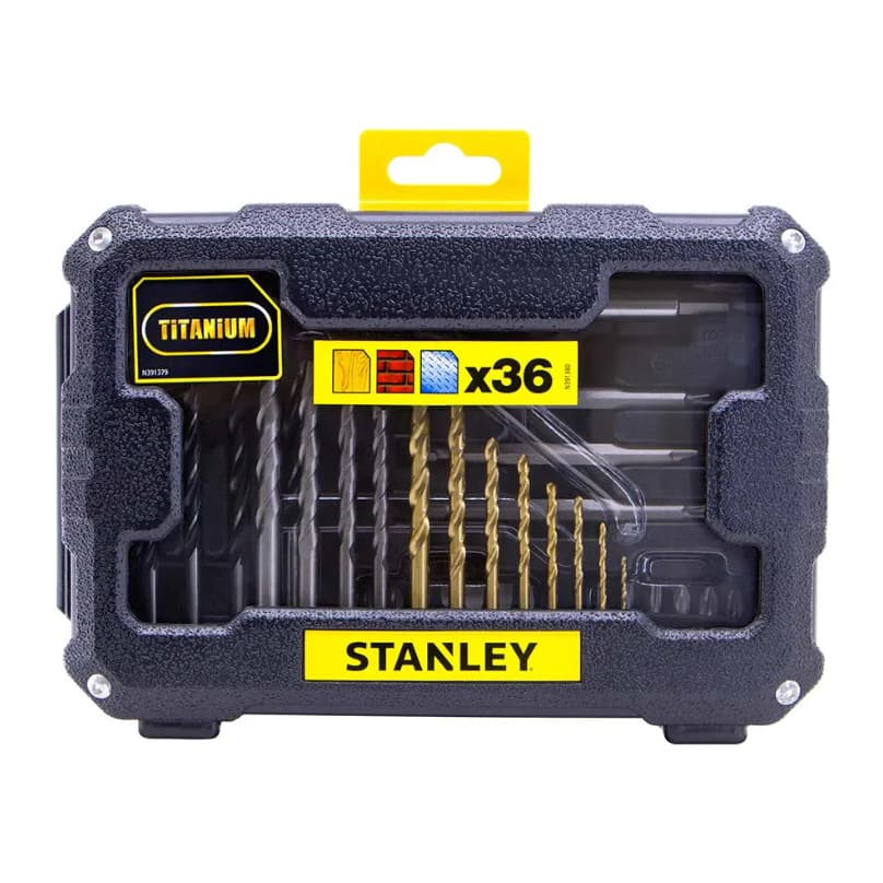 Jogo para Furar e Parafusar com Bits e Brocas 36 Peças STANLEY STA7222-XJ