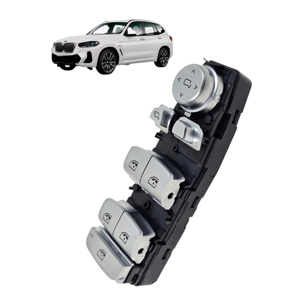 Botão do vidro porta dianteira esquerda bmw x3 2022 até 2024