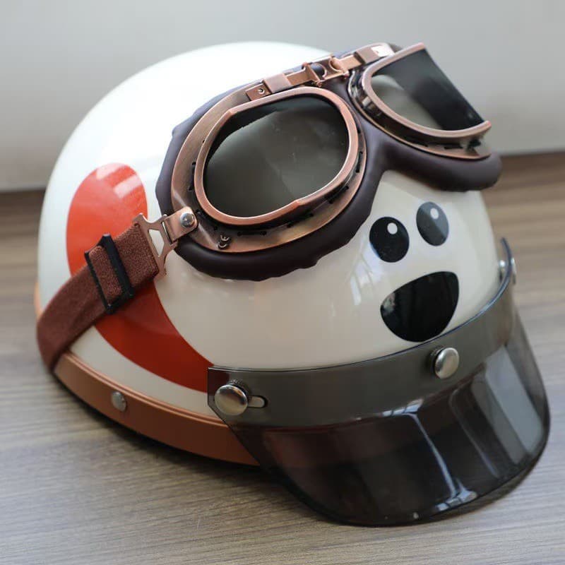 Padrão nacional Universal meio capacete quente bonito quatro estações veículo elétrico capacete certificação de inverno