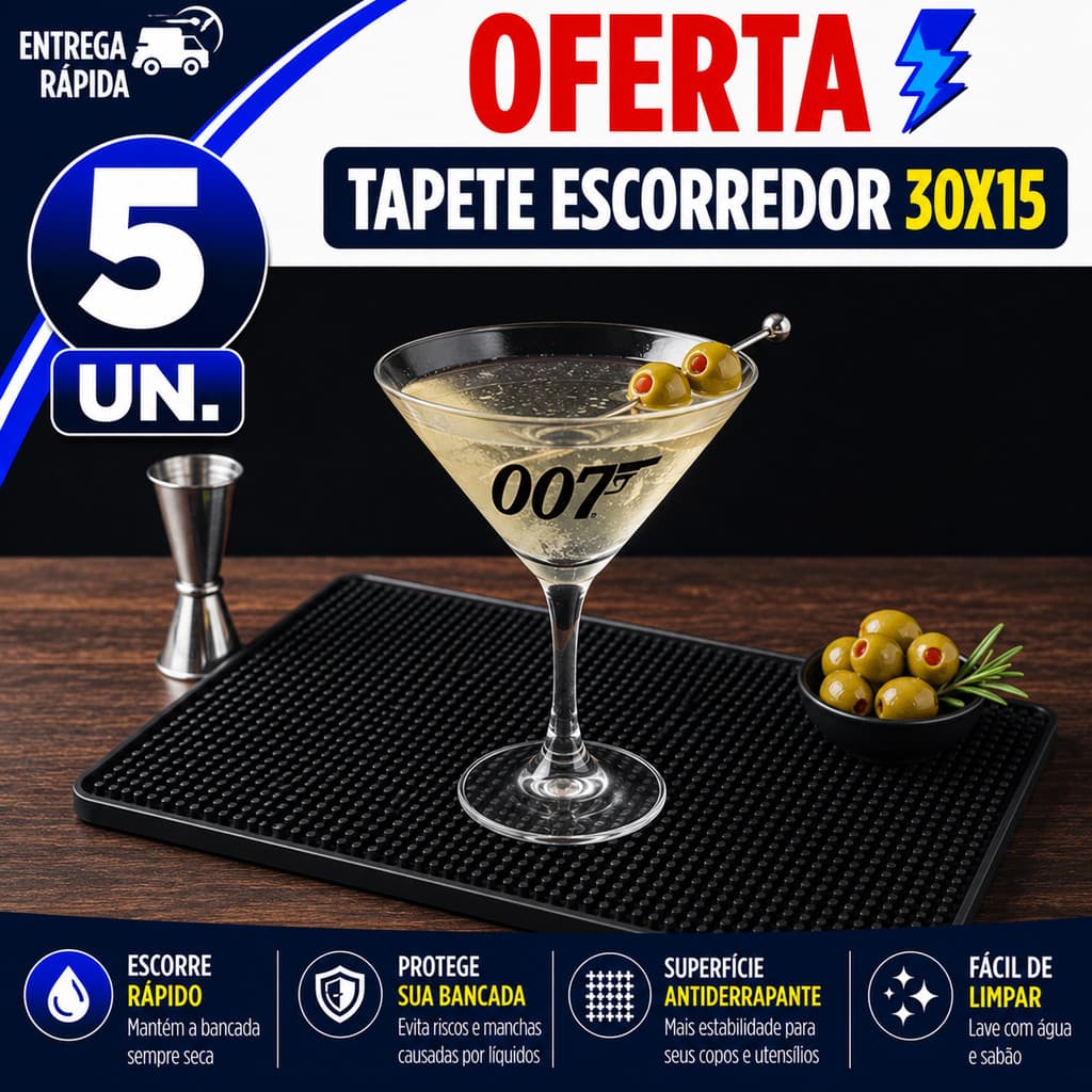 TAPETE ESCORREDOR SILICONE PARA COPOS XÍCARAS PRATOS E TALHERES