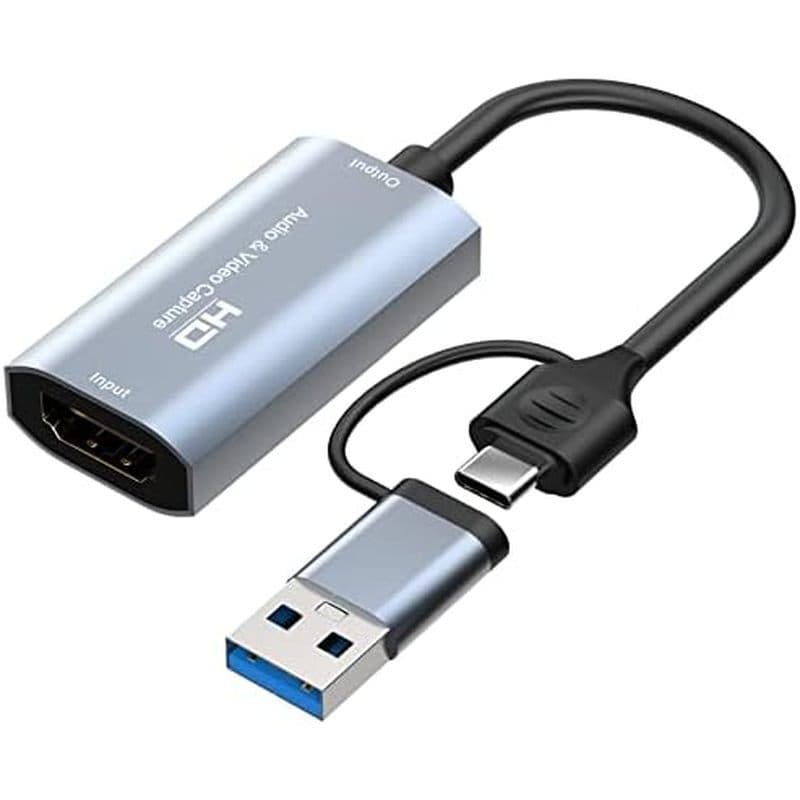 Placa De Captura , HDMI De Áudio E Vídeo 2023 4K 60HZ Para USB 3.0/C 1080P 60HZ Streaming/Nintendo Switch/PS3/PS4/YouTub