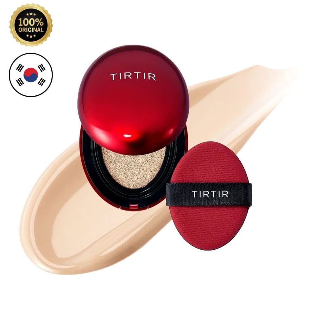 Tir Tir Mask Fit Red Cushion 22C  Peach Beige Original Base Facial Coreana ENVIO IMEDIATO