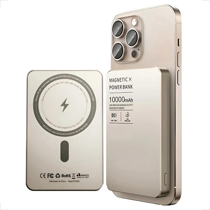 Carregador Portátil Magnético BTE-98 10000mAh Turbo USB-C