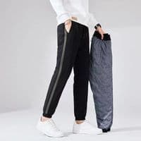 2025 outono inverno novo estilo masculino pato para baixo calças casuais cor sólida All-Match calças casuais calças quen