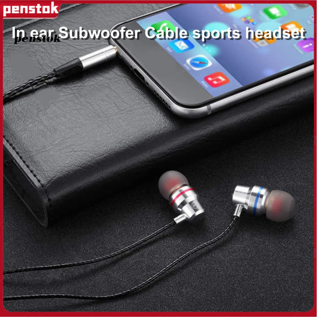 Caneta | YE1 Fones De Ouvido Com Fio Ergonômico Controle De Intra-Auricular 35mm Portáteis Para Graves Pesados Esportes