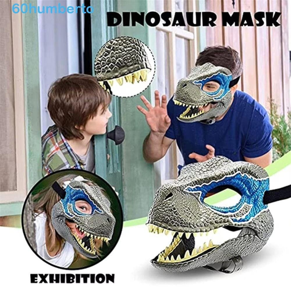 Capacete De Dinossauro HUMBERTO , Adereços De Cosplay De Plástico Rígido , Máscara De Halloween , Chapéu De Dragão Engra
