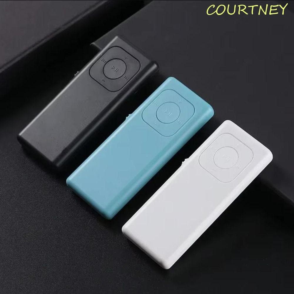 COURTNEY Student MP3 , Reprodutor De Música MP3 Simples De Tira Longa , Mini Ultrafino De Cor Sólida