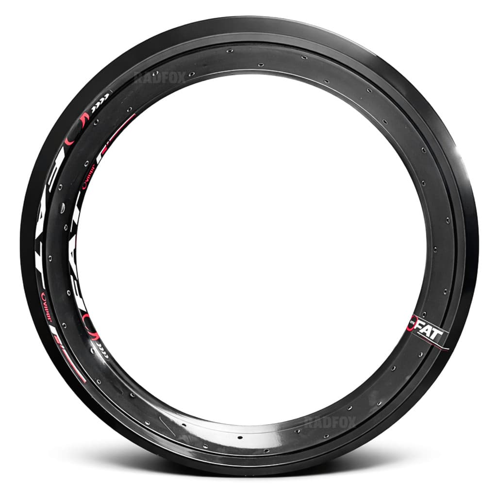 Folha de Aro Para Fat Bike Elétricas 20x4.0 Folha 36 Furos Freio A Disco Largo Preto Caloi Chopper Konnan