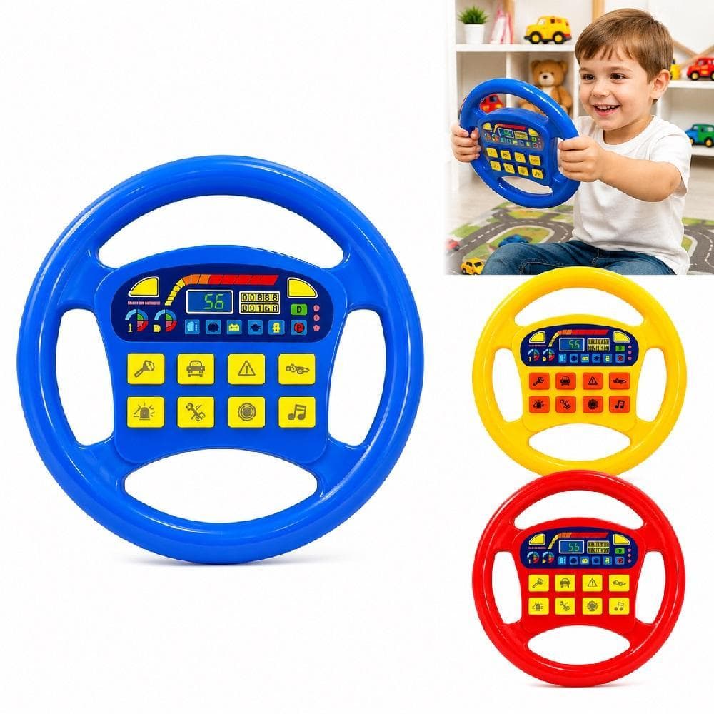 Volante Musical Infantil com Som e Buzina Interativo
