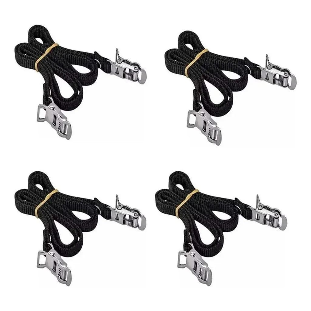 Kit 04 Pares Correia Para Firma Pé de Bike Spining Fixa Bicicleta