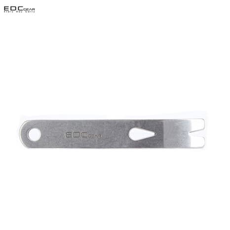 Multifuncional de aço inoxidável pé de cabra raspador em forma de manivela enrolador ao ar livre EDC bolso Gadget portát