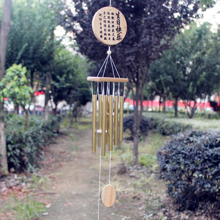 Presentes de madeira Metal sinos de vento estudante presentes de aniversário Tanabata dia dos namorados boutique present