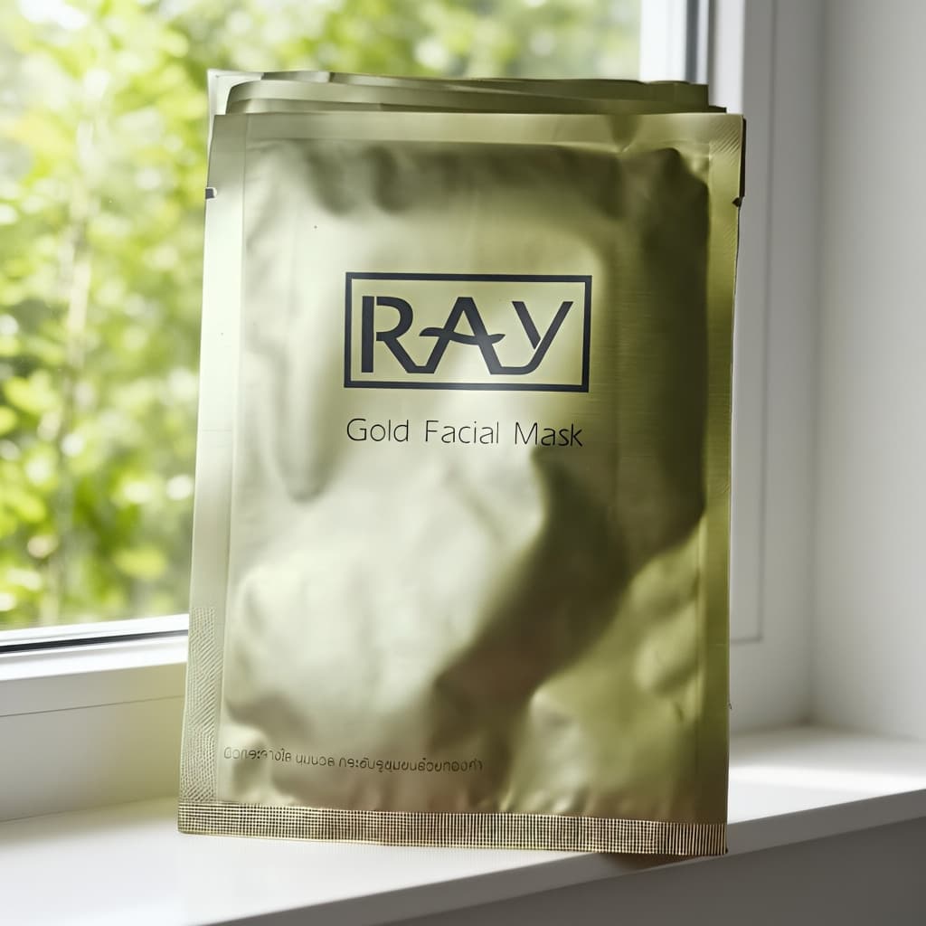 10 peças RAY Makeup Bud Golden Brightening Mask 35g Máscara tailandesa ilumina o tom da pele hidratante até20280817Genuí