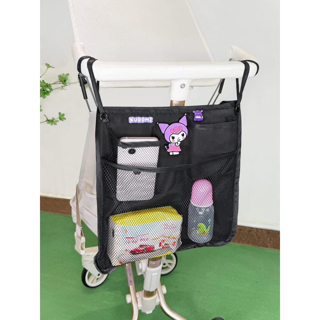 Bebê andando bebê ferramenta útil carrinho Universal pendurado saco dobrável grande capacidade portátil passeio carrinho