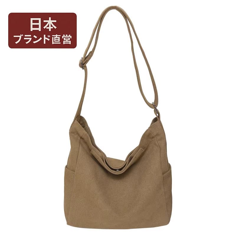 Bolsa de ombro japonesa novo estilo simples grande capacidade Retro bolsa de lona japonês Casual Commuter ombro saco do