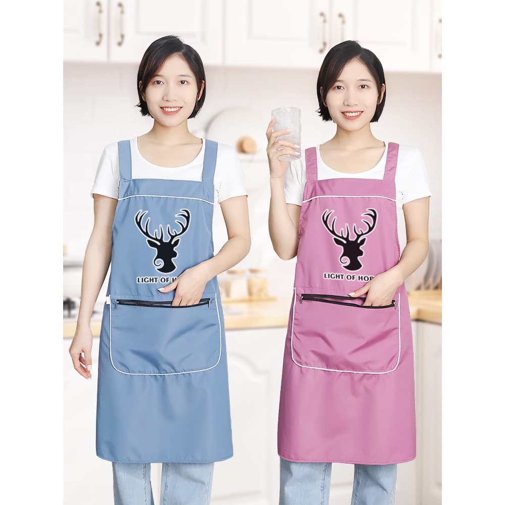 2026 novo estilo avental feminino cozinha à prova dwaterproof água Oilproof bonito Workwear estilo fino casa cozinhar ci