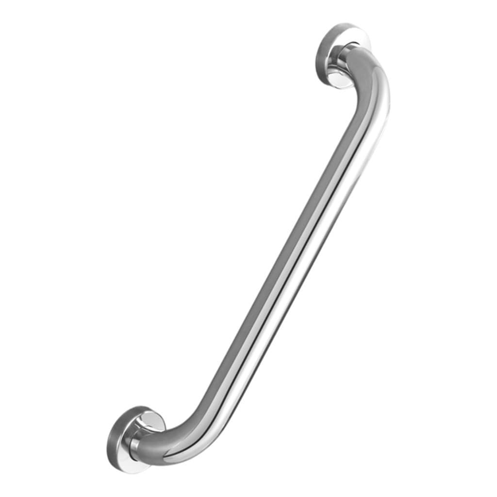 Barra de Apoio Acessibilidade Idoso para Banheiro Material Resistente Forte até 150kg 80cm Cor Prata