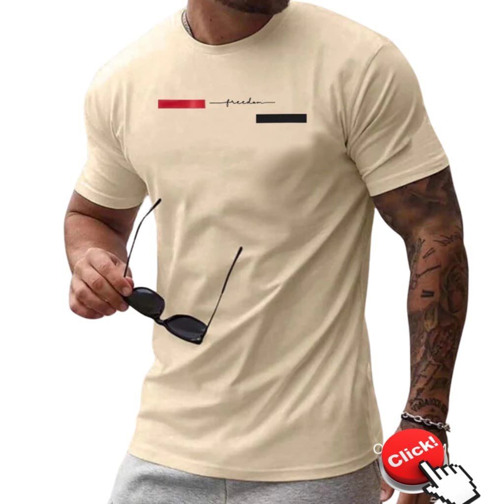 Camiseta Masculina Homem Freedom Natal Camisa 100% algodão Premium