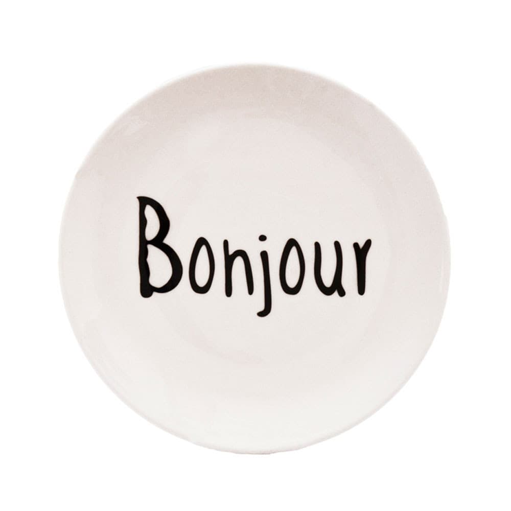 Prato Sobremesa Cerâmica Tea Bonjour 20cm Mai Home