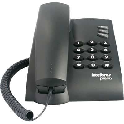 Telefone De Mesa E Parede Com Fio Preto Pleno Intelbras Homologação: 23401609452