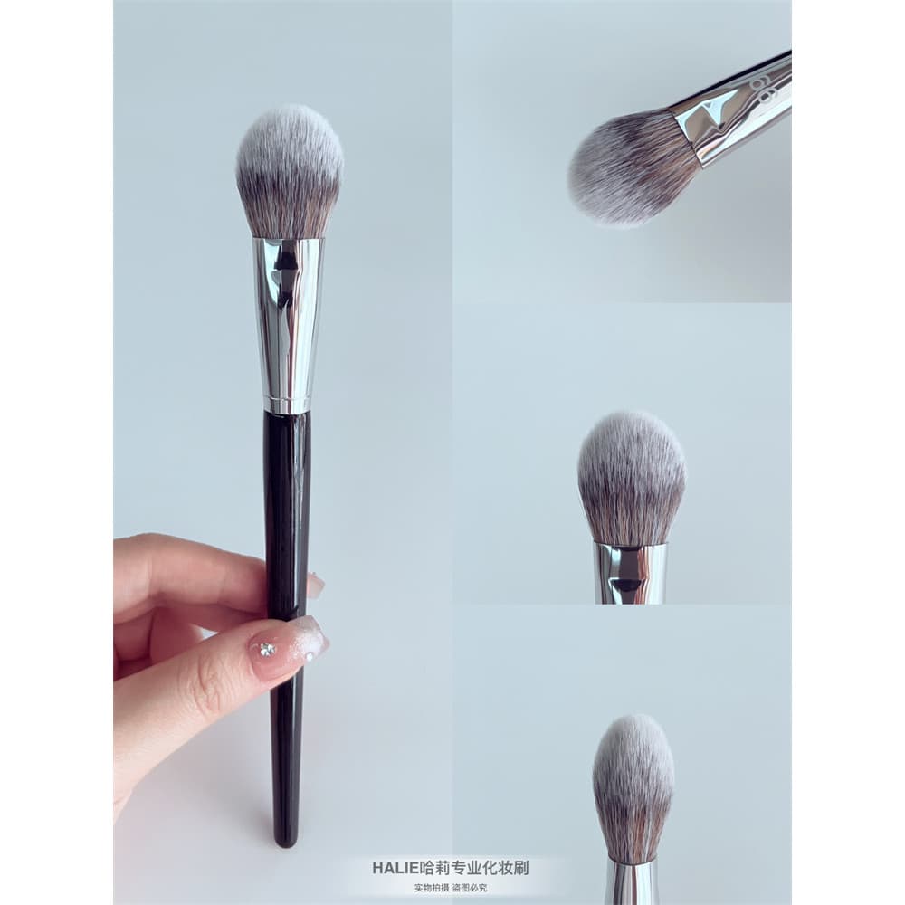 Novo estilo com tampa No. 99 Pincel de Blush de cabeça plana em forma de língua Triângulo Destaque Pincel de maquiagem P