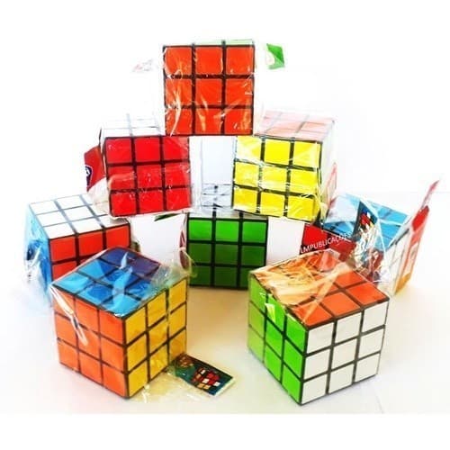 Kit 50 Cubos Mágicos Lembrancinha Atacado Festa Junina Aniversário Brinquedo Natal Dia das Crianças