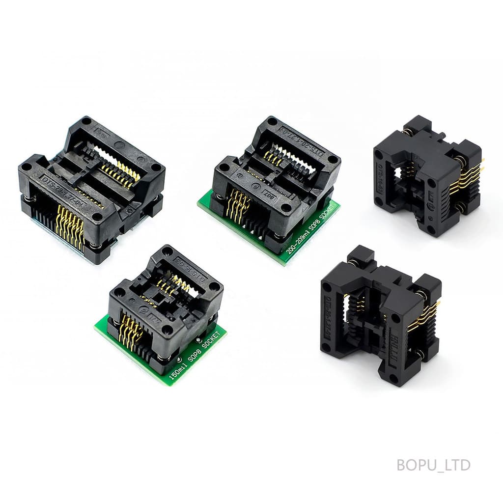 Módulo Conversor De Soquete Eletrônico Inteligente 150mil 200MIL SOIC8 SOP8 Para DIP8 EZ Programador Adaptador