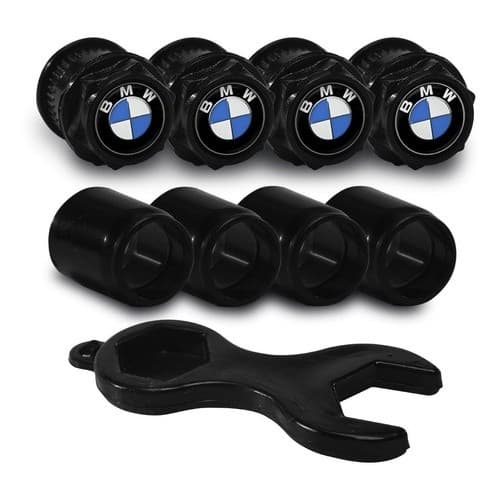 Bicos Capa de Valvula Preto Pneu BMW