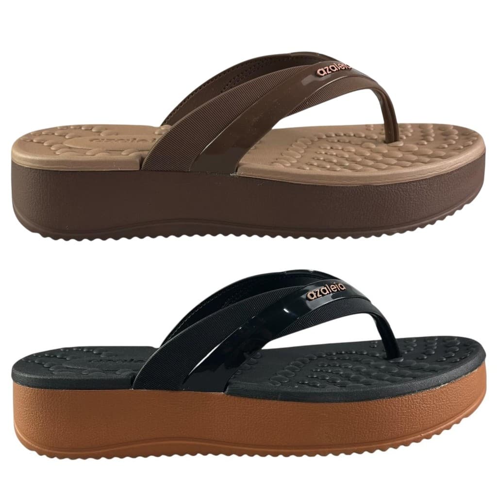 Chinelo Feminino Plataforma Azaleia Marília Conforto Elegância