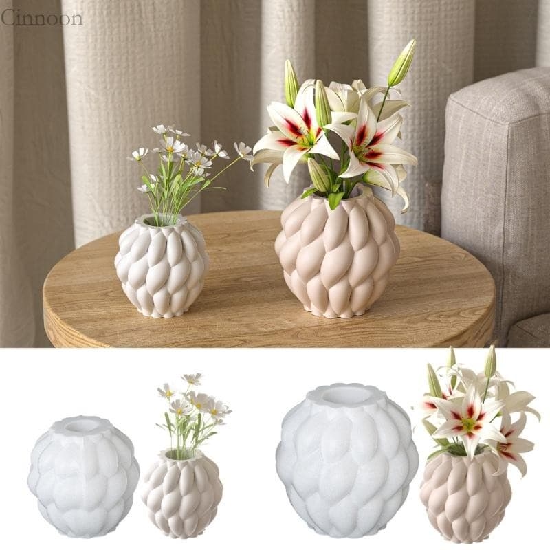CINN Moldes Vaso Silicone , Artesanato Resina Giratórios Gota Flexíveis Epóxi Para Plantador