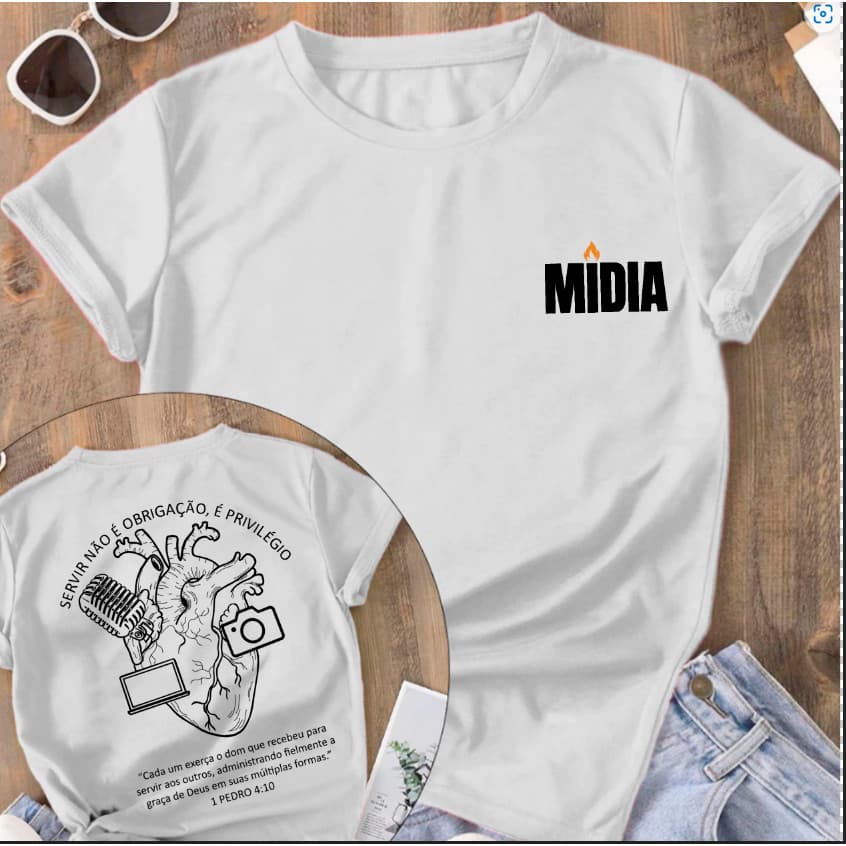 Camiseta Básica Unissex – "Servir não é obrigação, é privilégio"
