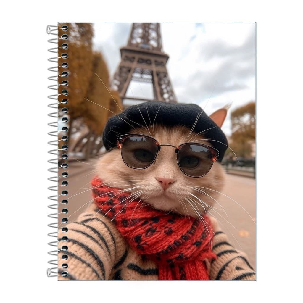 Caderno Gato Escolar 1 ou 10 materias