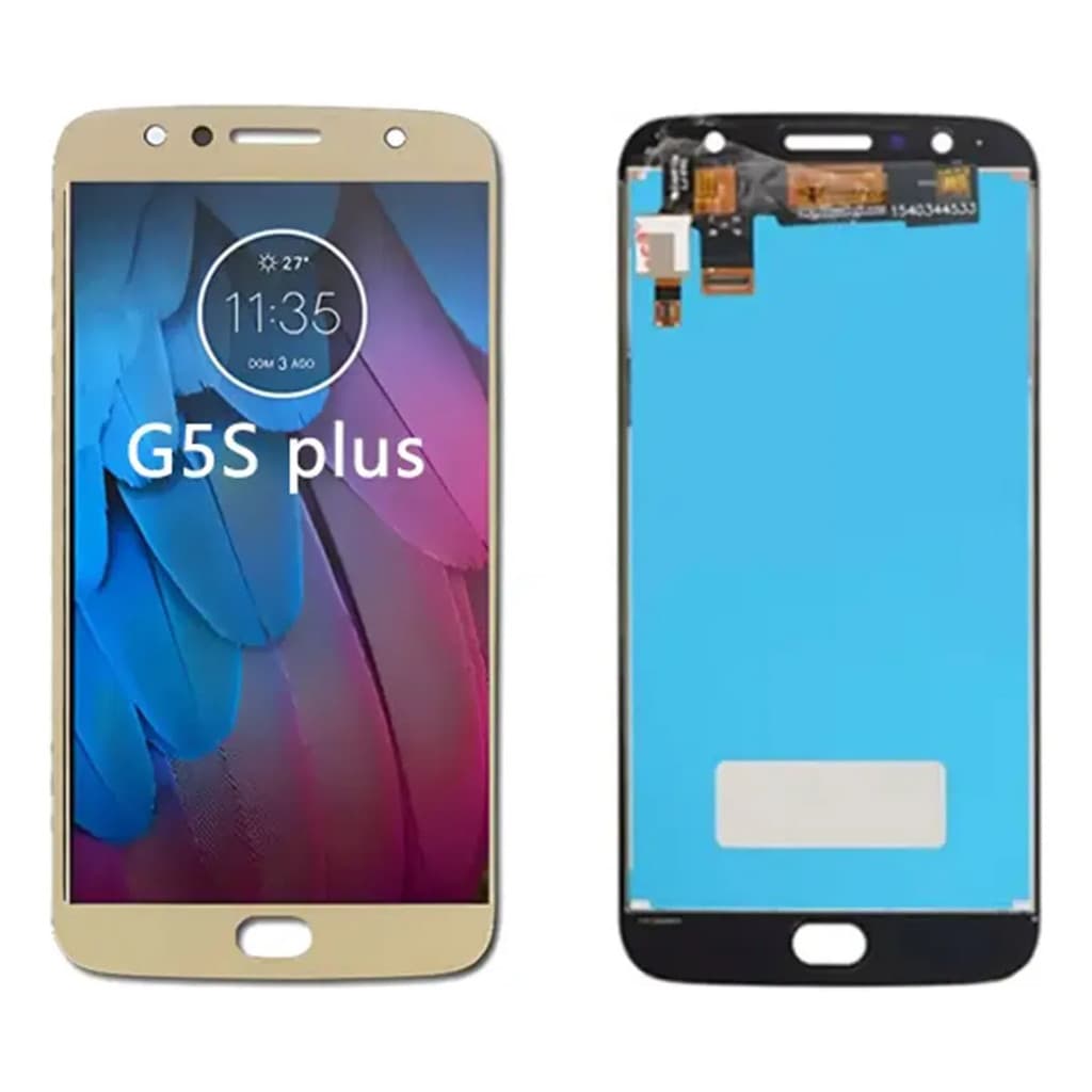 Tela Touch Display Lcd Frontal Para Moto G5s Plus Xt1802 Dourado