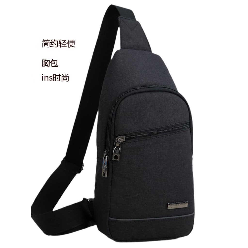 Bolsa de peito masculina de lona bolsa de ombro bolsa de ombro na moda Casual bolsa de peito leve bolsa mensageiro de om